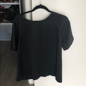 Black loose top shop blouse